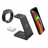 Support de charge sans fil rapide 3 en 1 antiderapant compatible...