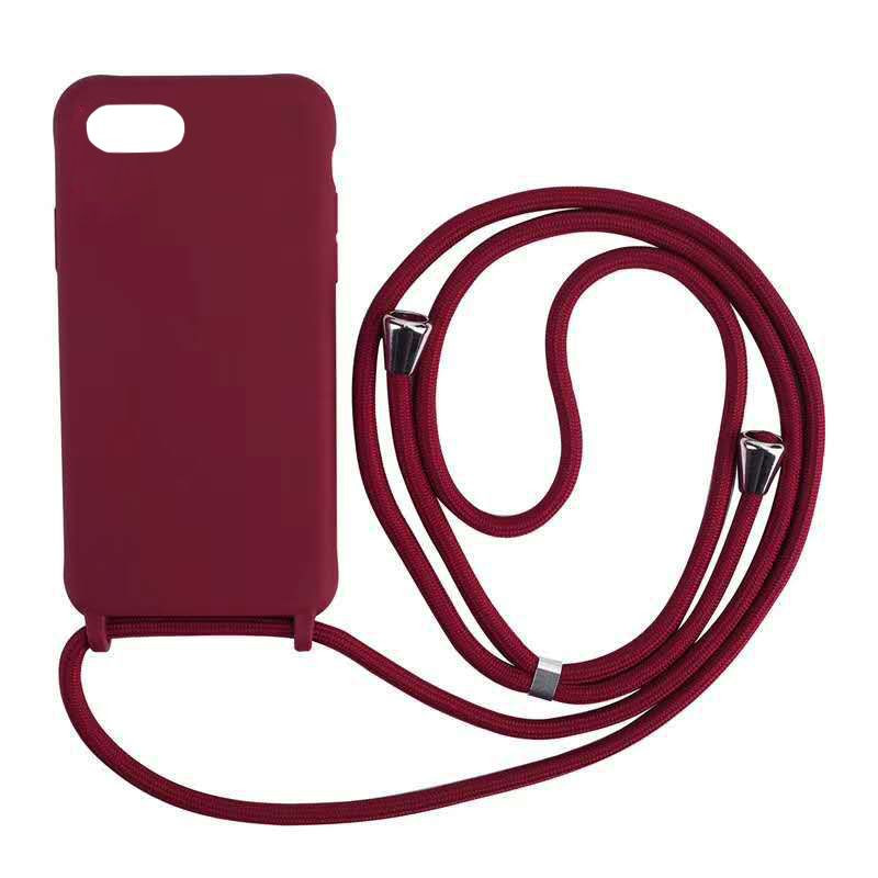 Coque TPU avec collier en corde reglable pour iPhone 7/8/SE 2020 ...