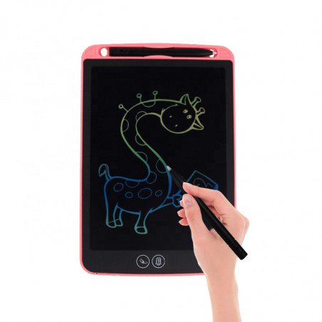 Tablette magique electronique LCD 8,5 avec stylet - Rose