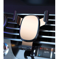 Support voiture rotatif 360 fixation grille daeration - Or