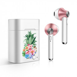 Ecouteurs stereo Bluetooth 5.0 sans fil avec appels binaual avec...