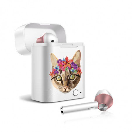 Ecouteurs stereo Bluetooth 5.0 sans fil avec appels binaual avec...