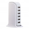 Chargeur 5 entrees USB 5A avec rallonge secteur et socle