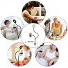 Support mobile a pince flexible avec anneaux a LED reglables