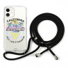 Coque TPU avec collier en corde reglable pour iPhone 11 noir - Los...