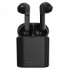 Ecouteurs Bluetooth etanches avec boitier de chargement - Noir