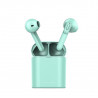 Ecouteurs Bluetooth etanches avec boitier de chargement - Vert deau