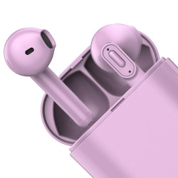 Ecouteurs Bluetooth etanches avec boitier de chargement - Parme