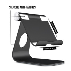 Support pour Tablette en Aluminium - Noir