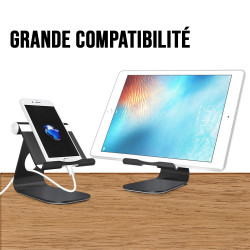 Support pour Tablette en Aluminium - Noir