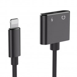 Adaptateur Lightning vers Lightning et Lightning - Noir
