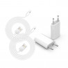 Lot de 2 chargeurs secteurs USB & cable USB vers Lightning de...
