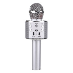 Microphone karaoke Bluetooth - Argent