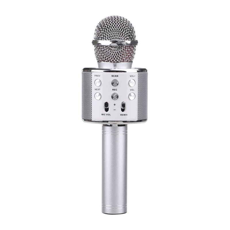 Microphone karaoke Bluetooth - Argent