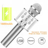 Microphone karaoke Bluetooth - Argent