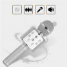Microphone karaoke Bluetooth - Argent
