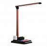Lampe de bureau LED pliable avec support de charge sans fil 4 en 1...