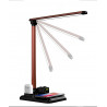 Lampe de bureau LED pliable avec support de charge sans fil 4 en 1...