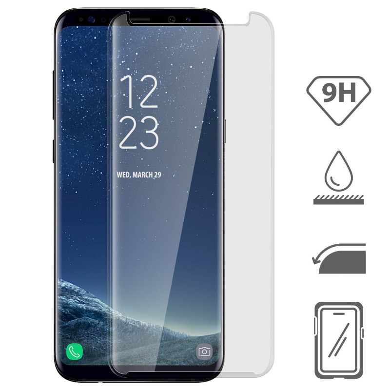Vitre de protection en verre trempe integrale pour Samsung Galaxy S8