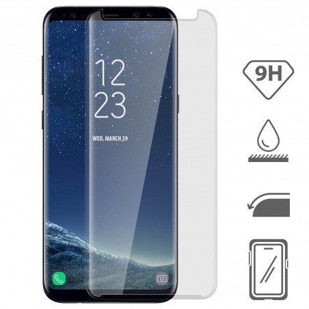 Vitre de protection en verre trempe integrale pour Samsung Galaxy S8