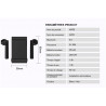 Ecouteurs magnetiques Bluetooh 5.0 avec boitier de chargement - Noir
