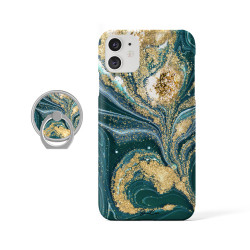 Coque protectrice avec impression 360 et finition soyeuse + anneau...